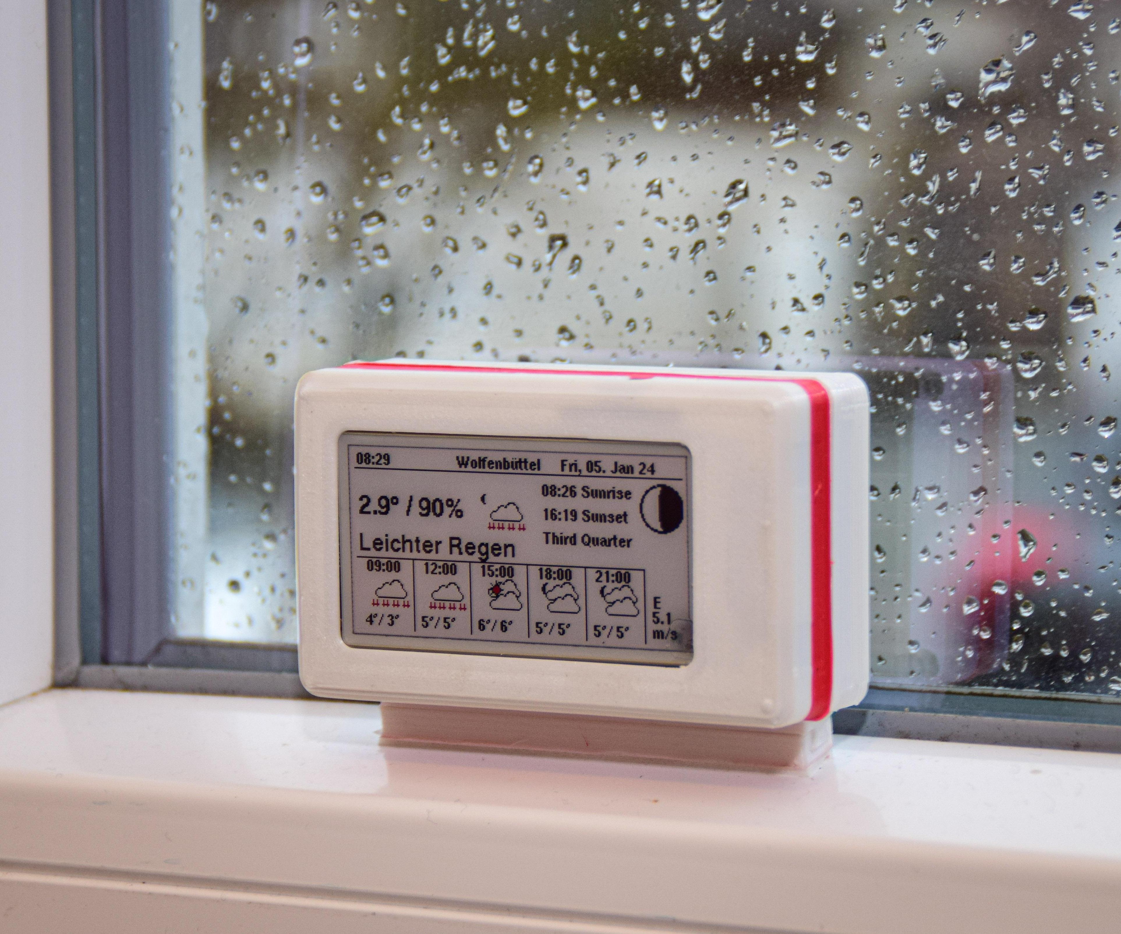 Solar E-Ink Weather Station