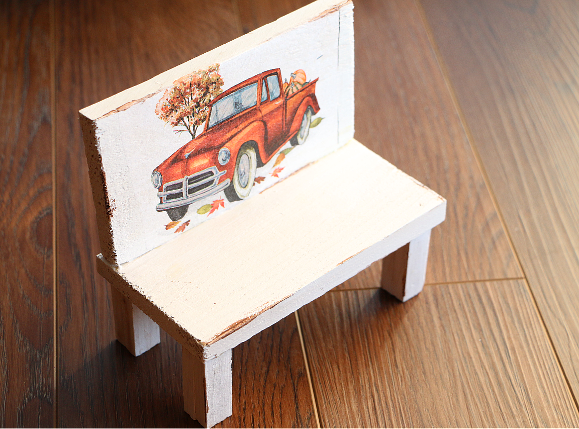 Mini Wood Fall Bench