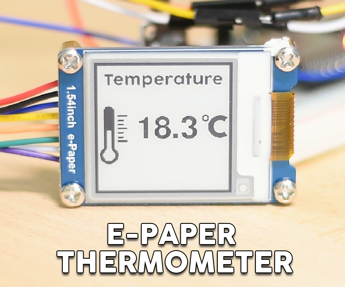 ESP32 E-Paper Thermometer