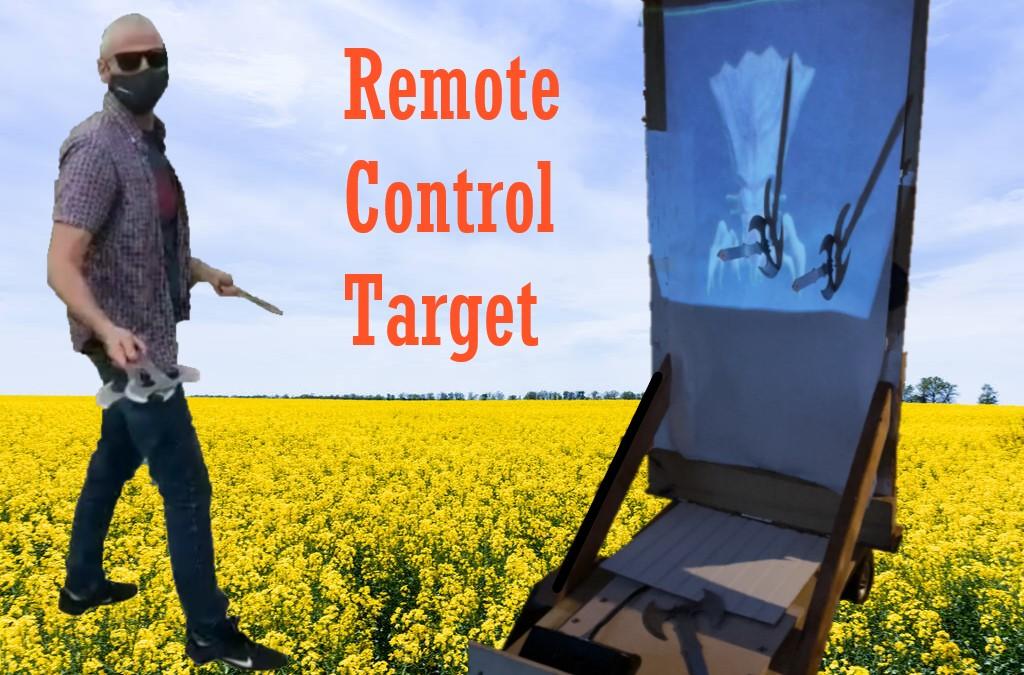 Remote Control Axe Throwing Target With Projected Images