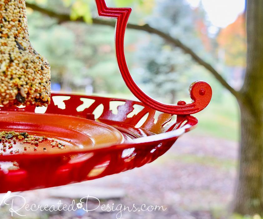 How to Turn a Hanging Light Fixture Into a Bird Feeder