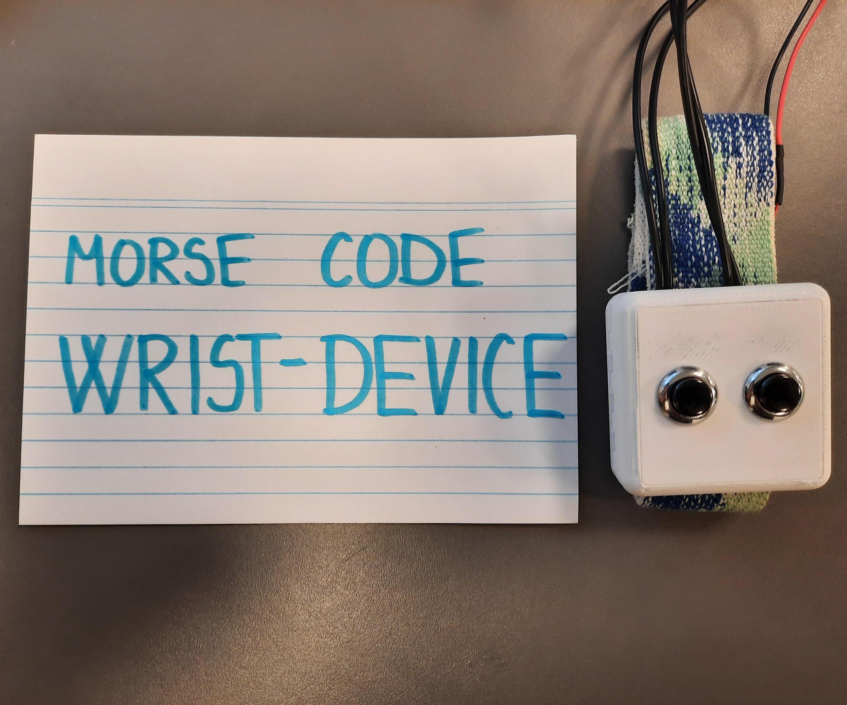 Morse Code Wrist-Device for Texting for Visually Impaired People - Haptic Interfaces Project by Minh Quan Pham and Izabela Trepacova