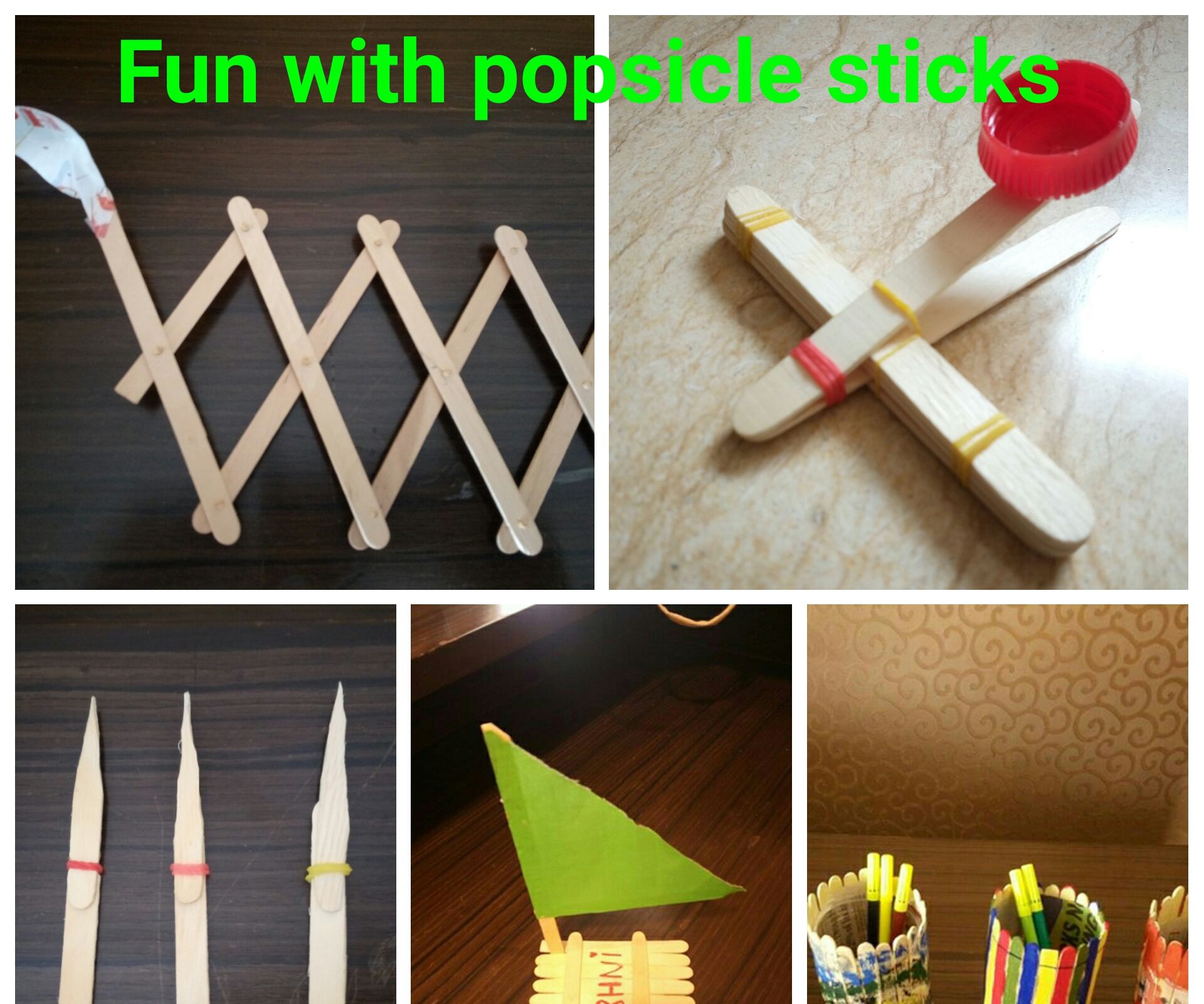 Fun With Popsicle Sticks for Kids