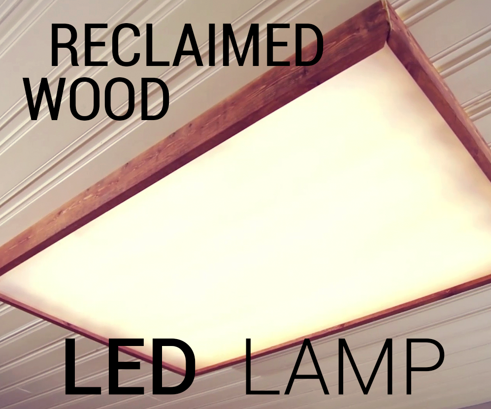 Reclaimed Wood LED Lamp