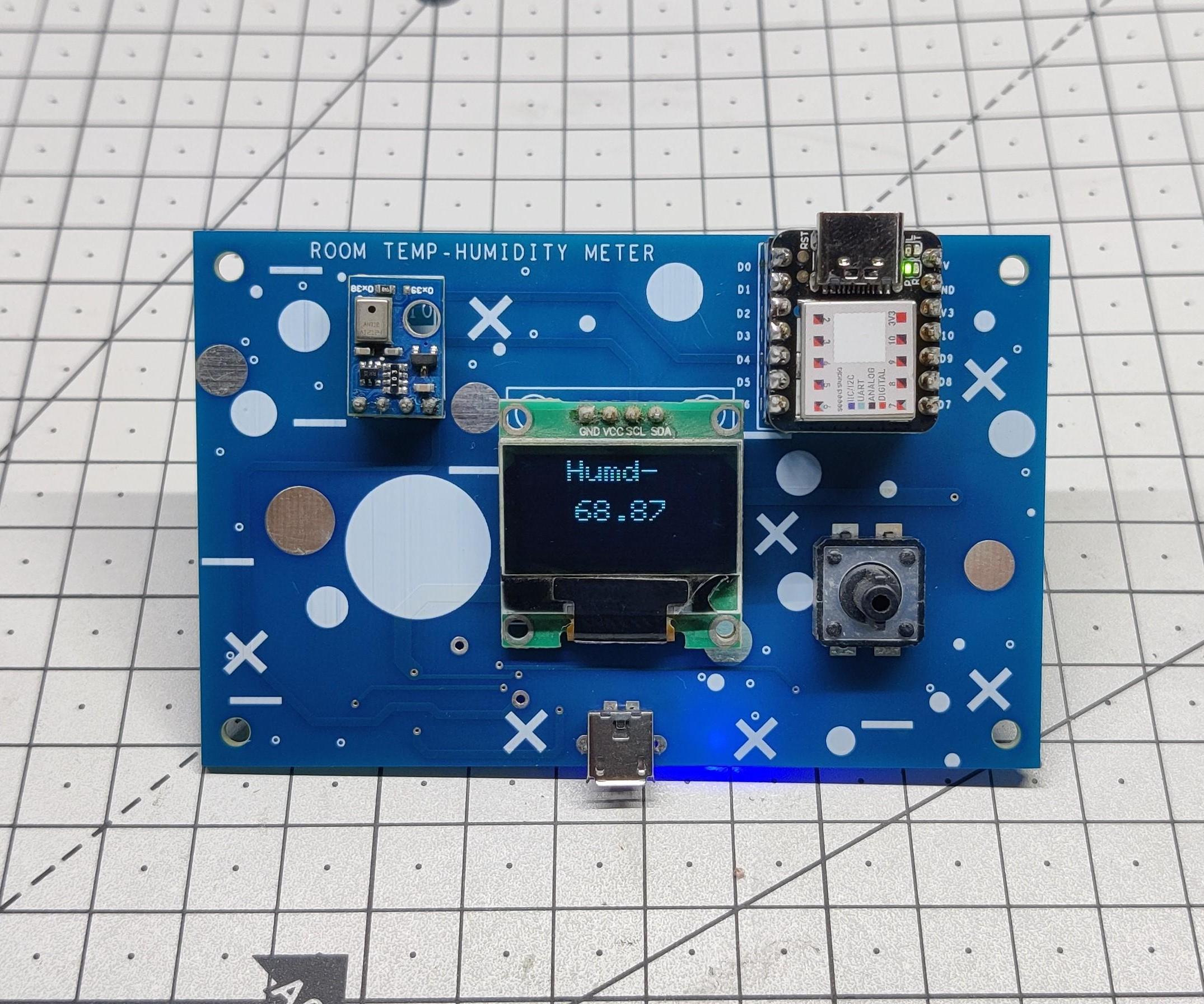 XIAO Room TEMP and HUMIDITY Meter