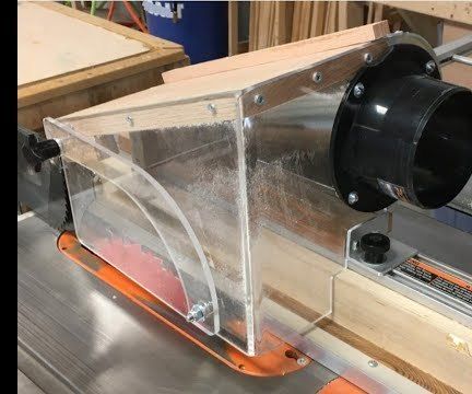 High Efficiency Table Saw Dust Hood