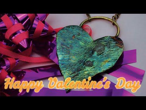 Valentine's Electroformed Heart Leaf