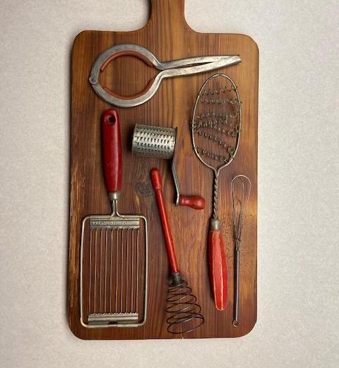 Vintage Kitchen Utensil Display Board