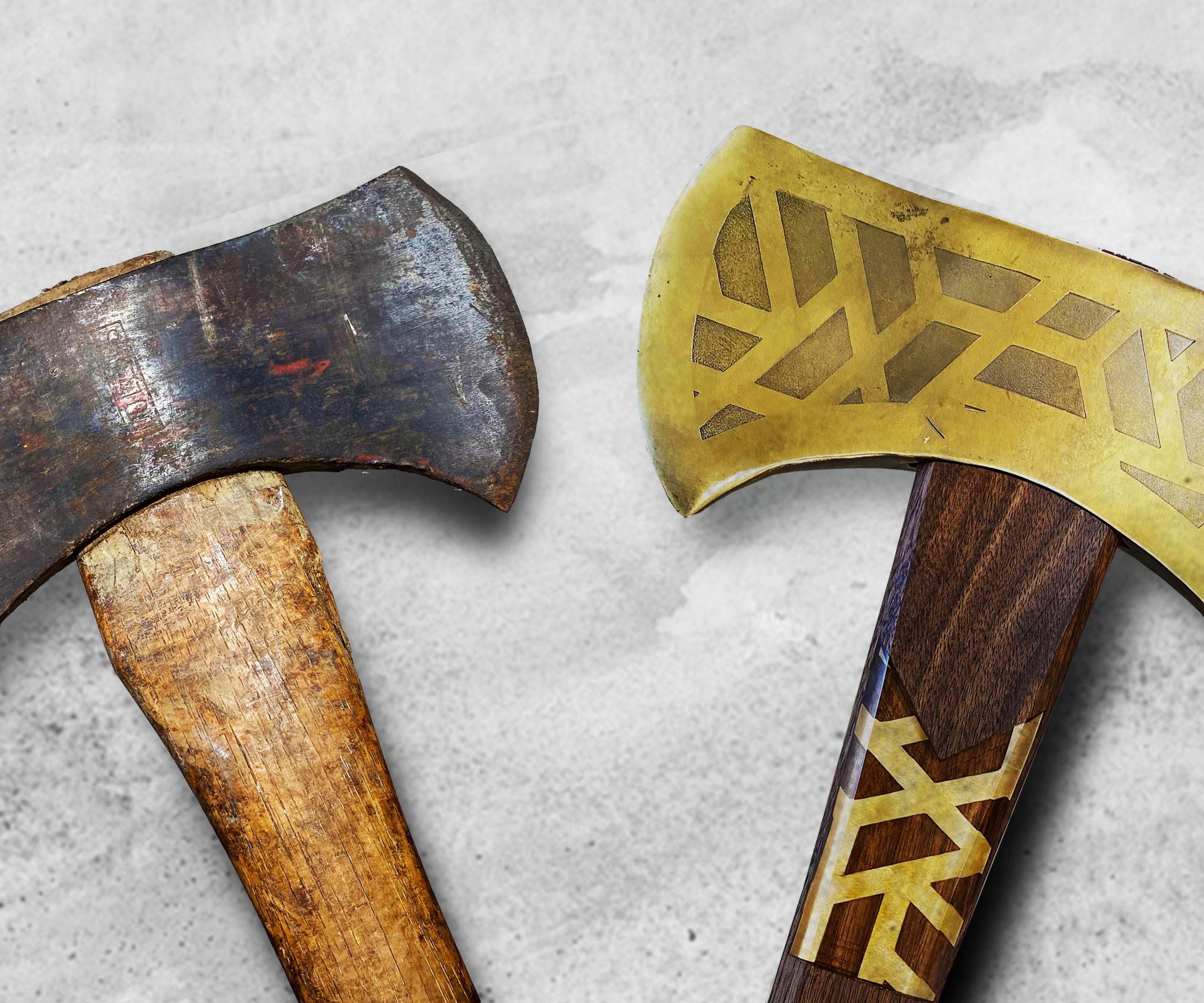 Turning Old Into Gold. Restoration and Modification of a Rusty Axe