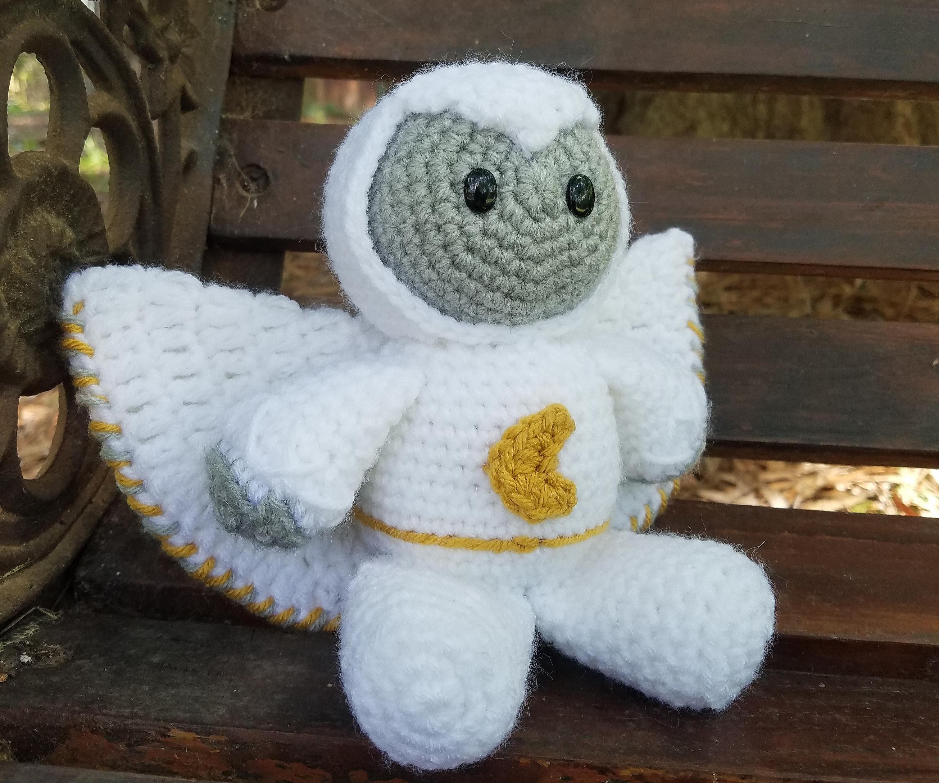 Easy Crochet Moon Knight Plush Toy (A Step-by-Step Visual Guide)