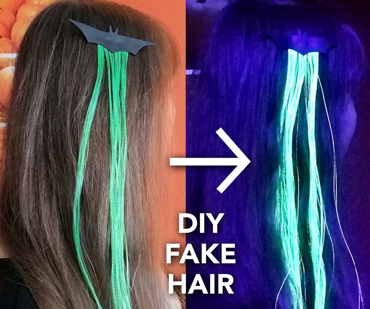 DIY Fake Hair Using Ribbons