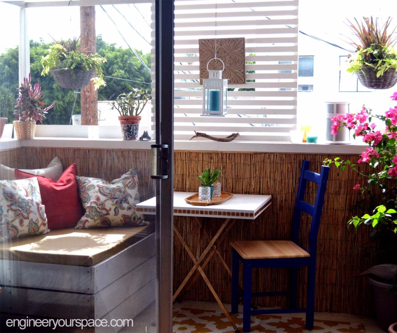 Small Rental Balcony Makeover: Before and After