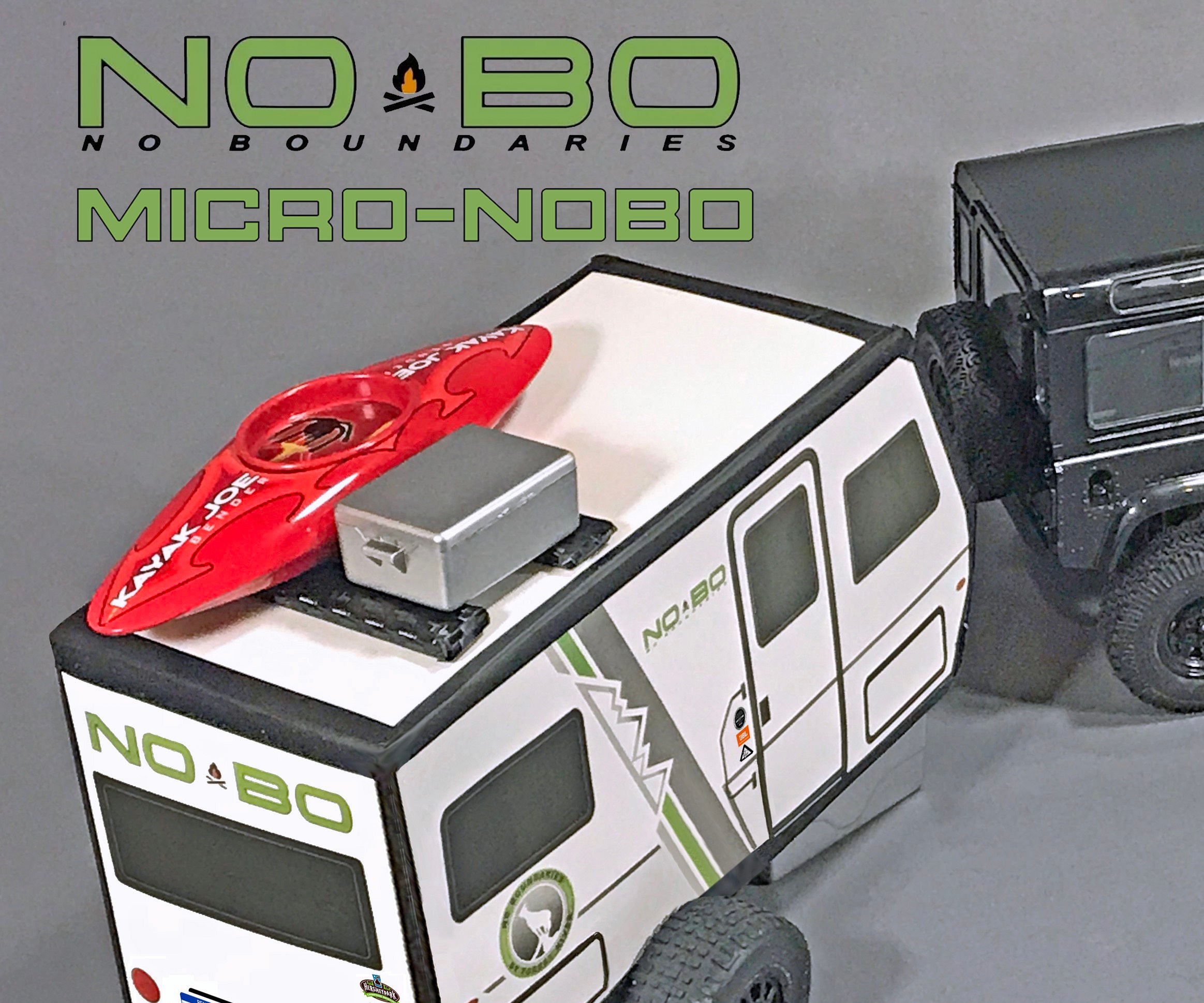1:18 Scale Travel Trailer (NOBO by Forest River) for RCAWD Gelande II