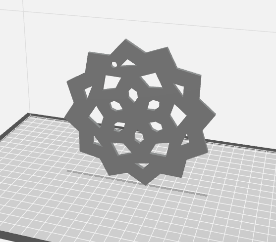 Hexagon Snowflake Ornament