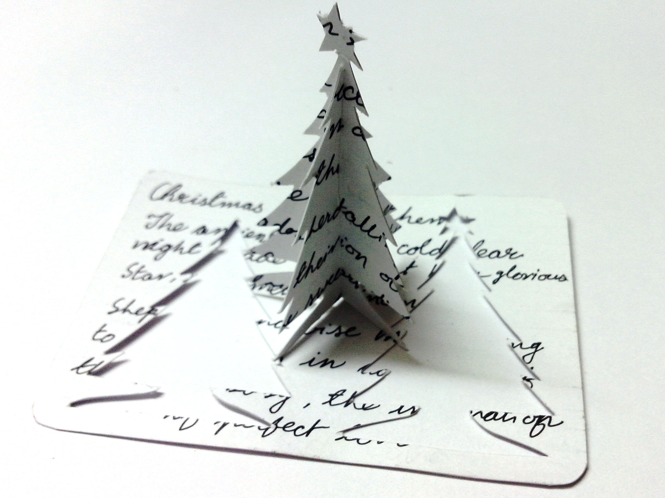 3D DIY Christmas Tree Greeting Card