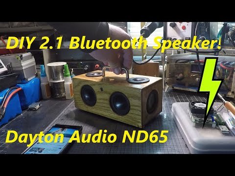 !!Awesome!! DIY Mini Bluetooth Speaker BoomBox Build Dayton Audio ND65-4 &amp;amp; ND65PR