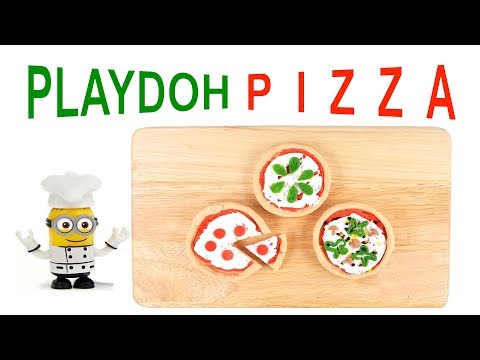 [ Play-Doh ] Miniature Clay Pizzas by Little Chef| DIY Fun Toys for Babies, Kids &amp;amp; Children