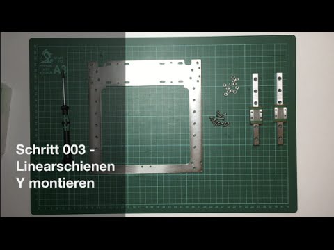 [DICE] Schritt 003: Linearschienen Y montieren