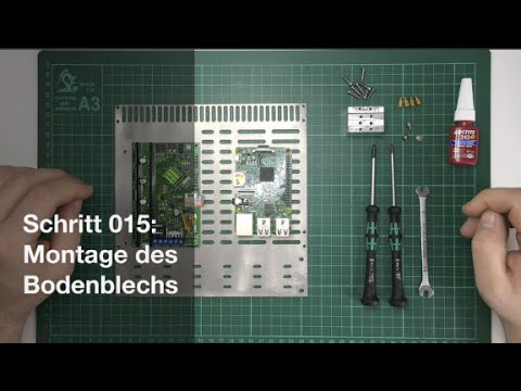 [DICE] Schritt 015: Montage des Bodenblechs