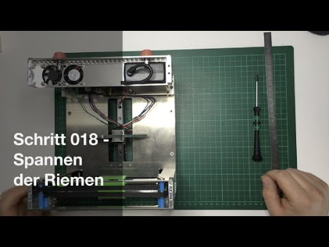 [DICE] Schritt 018: Spannen der Riemen