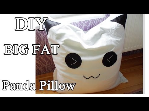 [DIY] BIG FAT PANDA PILLOW *request video **step by step