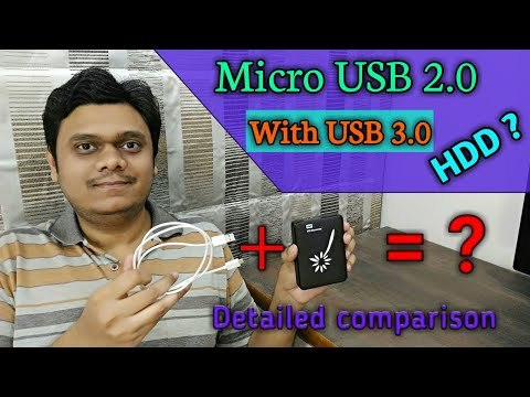 [Eng] USB 3.0 Portable HDD with Mobile Phone USB 2.0 cable? | What will happen? | Lets Test!