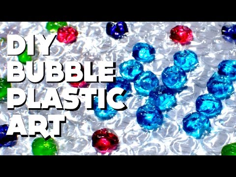 [Let's Craft] DIY Bubble Plastic Art