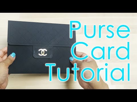 [Tutorial + Free Template] Designer Luxury Quilted Bag Card