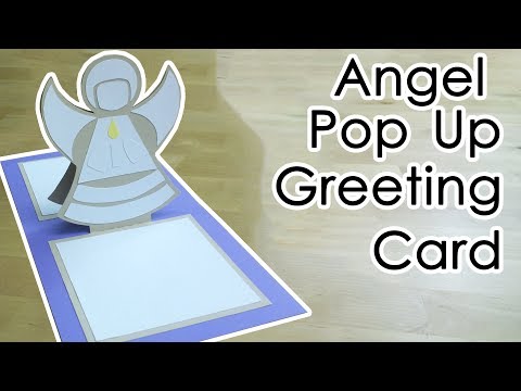 [Tutorial + Template] *FREE* Christmas Angel Greeting Pop Up Card