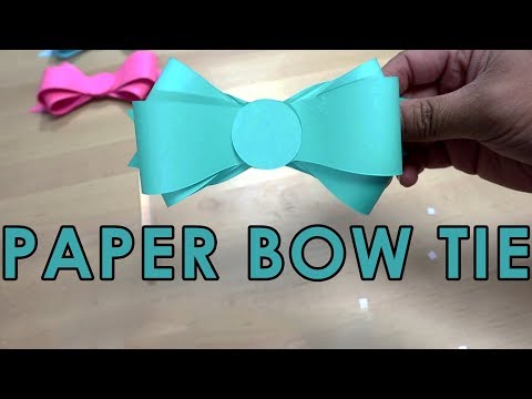 [Tutorial + Template] *Free* How To Make Simple Paper Bow Tie Easy Template