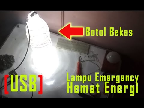 [USB] LAMPU EMERGENCY HEMAT ENERGI DARI BOTOL BEKAS