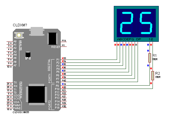 0 to 99 Counter Using CloudX.BMP