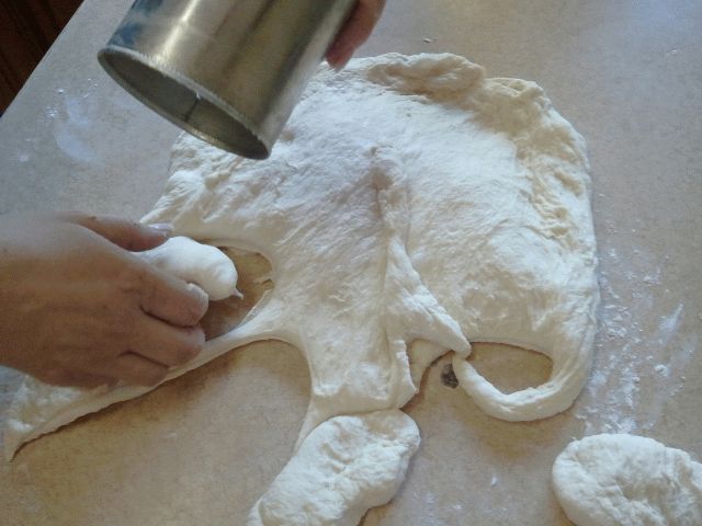 02a.Circles cut out of the Dough.jpg