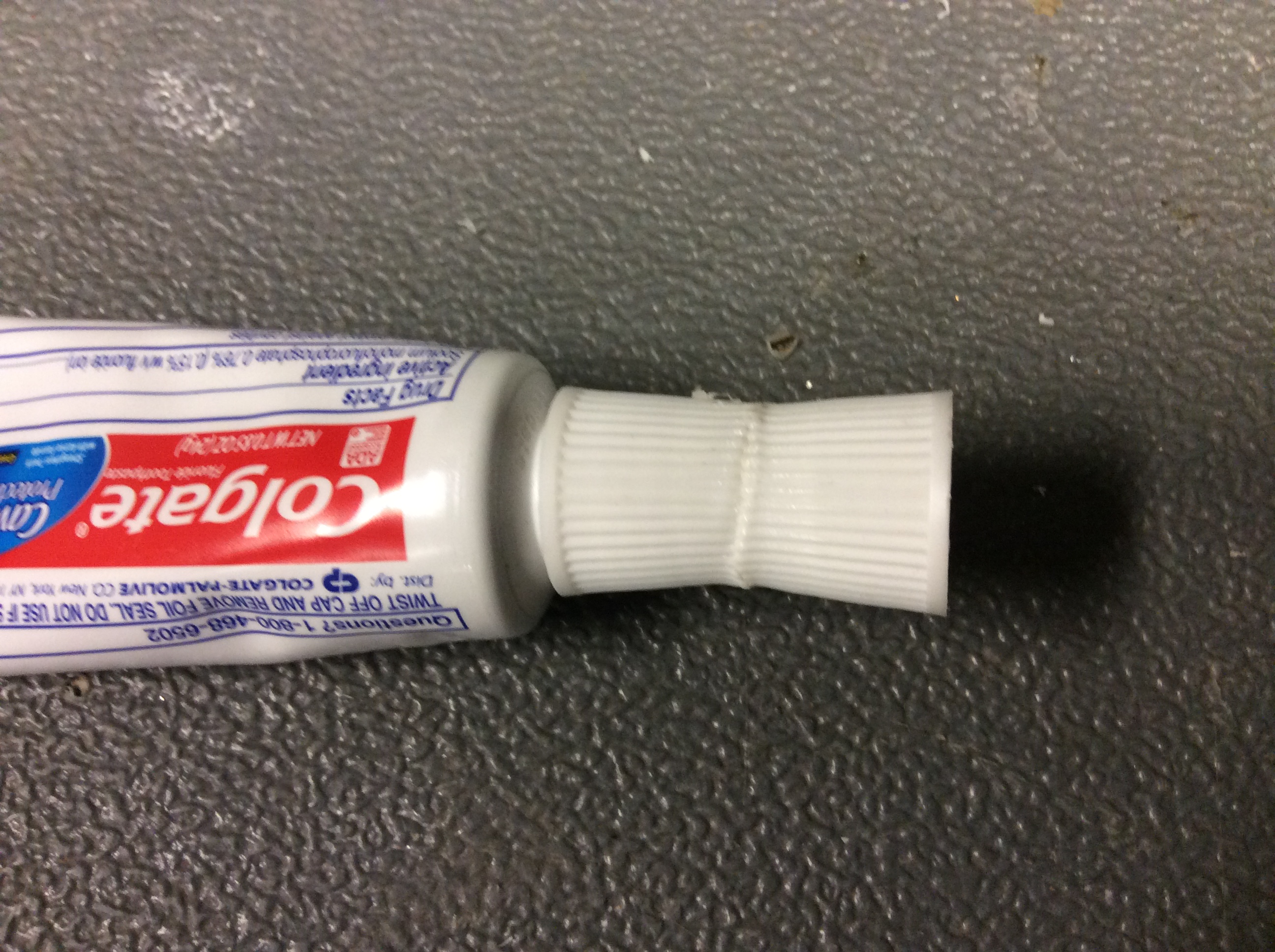 08 - Test fit both ends on tube of toothpaste.JPG