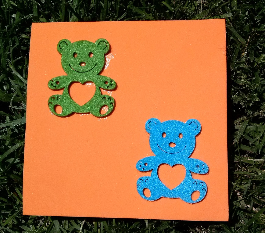 09 Stick Two Teddy Bears Onto Orange Foam.jpg