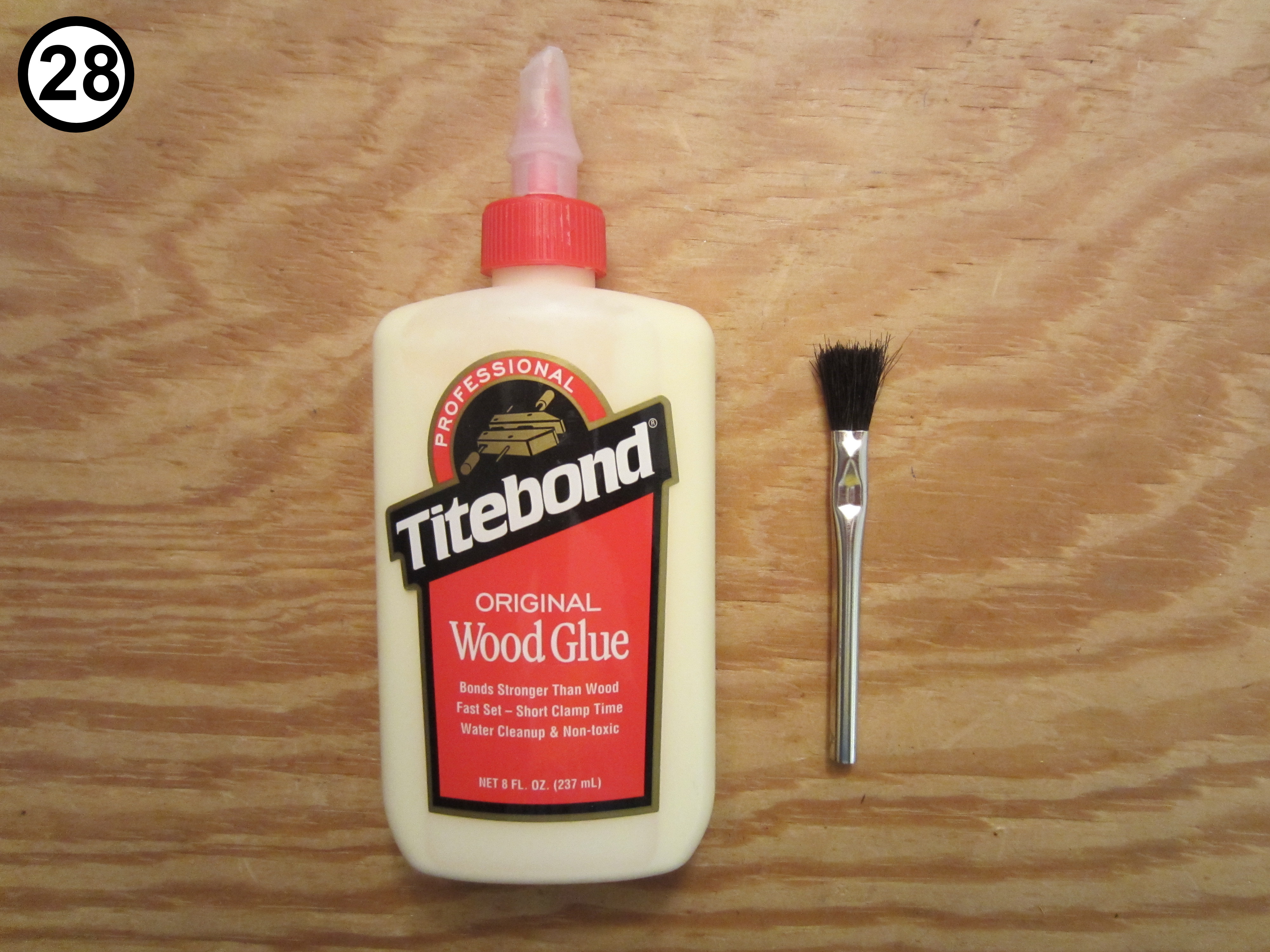 1 - 28 - Finishing - Wood Glue and Brush.JPG