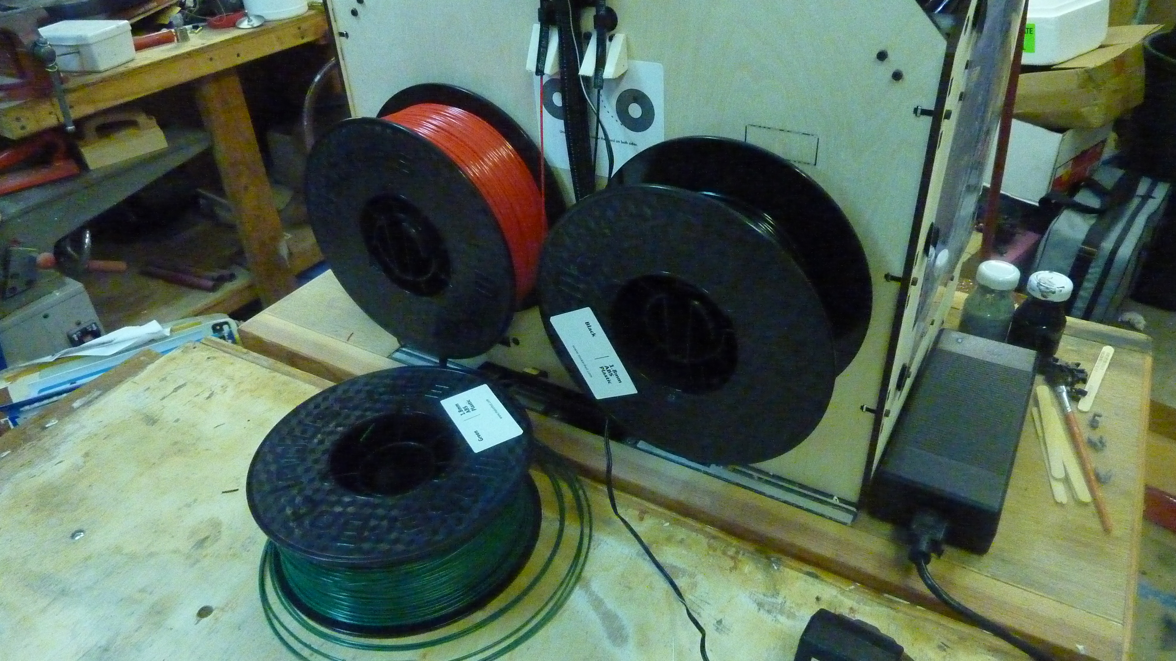 1 Lay new color between installed reels.JPG