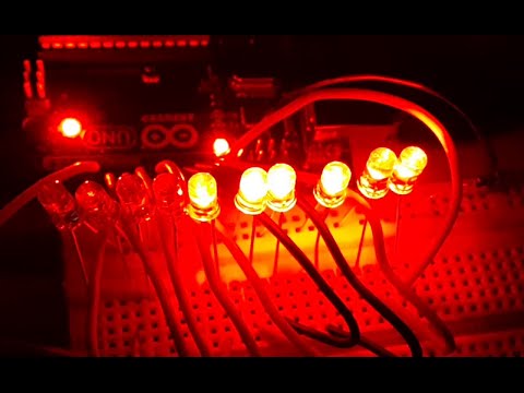 10 LED Chaser using Arduino mini Project