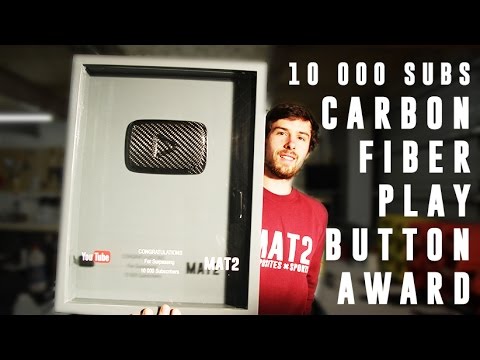 10K Carbon Fiber YouTube Play Award Button - PART 1 (how it's made)