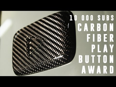 10K Carbon Fiber YouTube Play Award Button - PART 2 (how it's made)