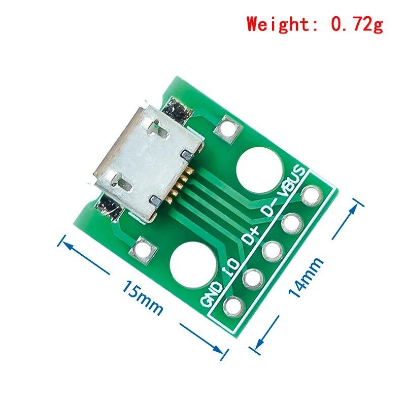 10pcs-MICRO-USB-to-DIP-Adapter-5pin-female-connector-B-type-pcb-converter-pinboard-2-54.jpg