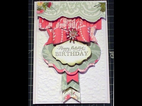 112. Card Tutorial: Anna Griffin French Collection Pretty Banner Card