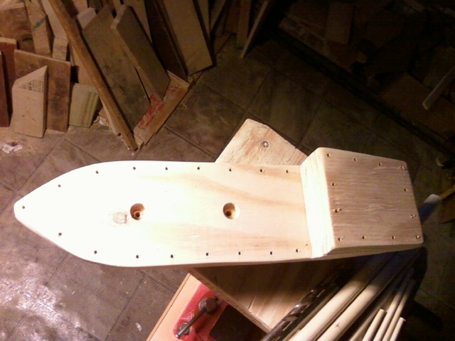 12 - railing holes pilot drilled.jpg