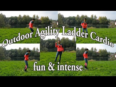 12 min Outdoor Agility Ladder HIIT (fun &amp;amp; intense)