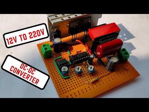 12V to 220V DC-DC converter || 200W powerful and efficient converter using SG3525