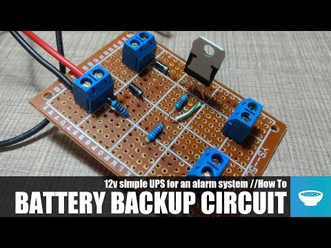 12v Battery Backup Circuit //How To