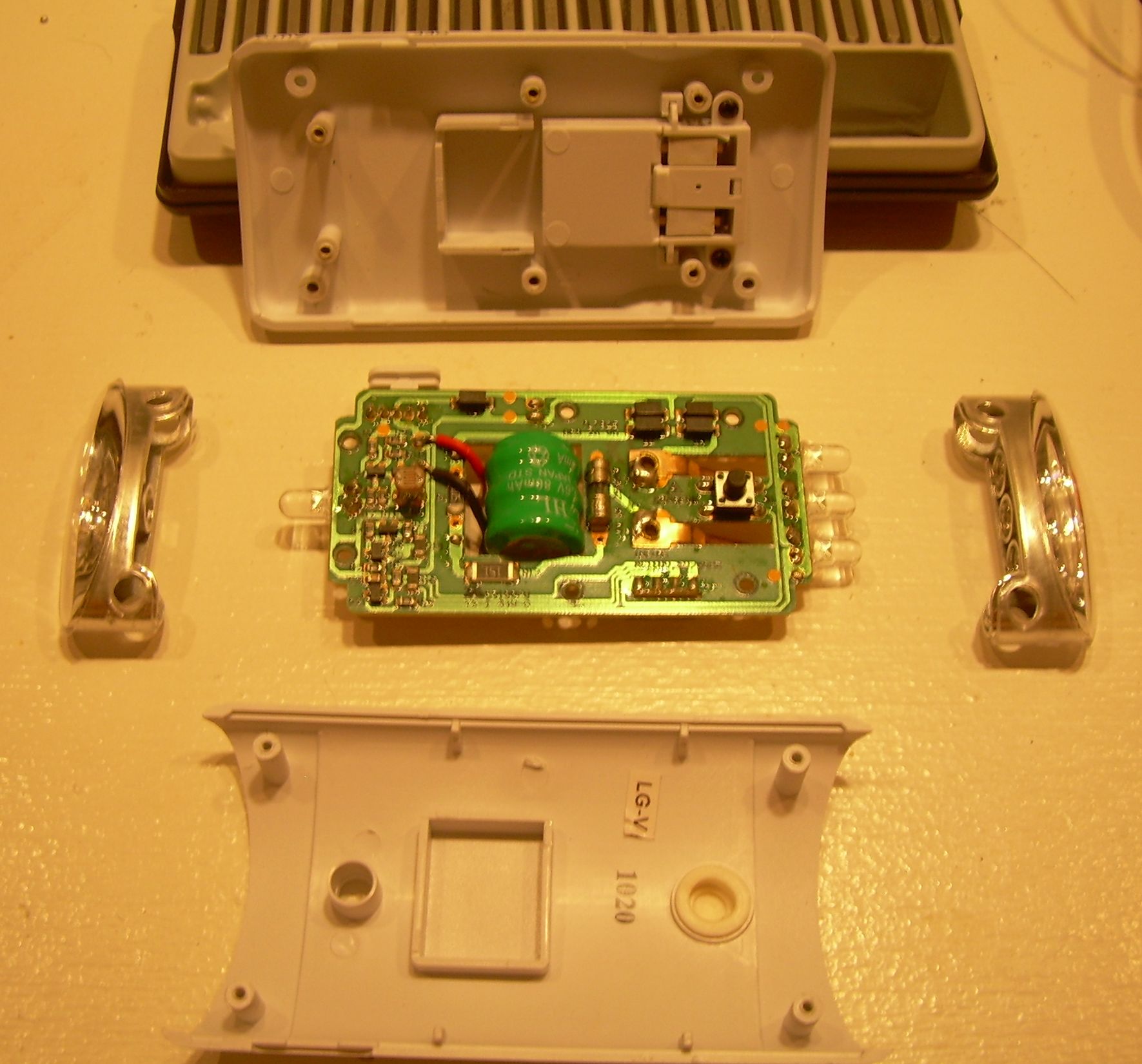 13 - Circuit board &amp; lenses removed.JPG