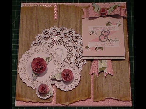 143.Cardmaking Project: DCWV Happy Day Vintage Doily Card