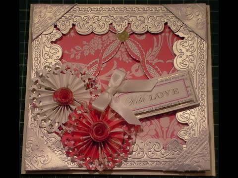 144.Cardmaking Project: Anna Griffin Embossed 3D Floral Frame Card