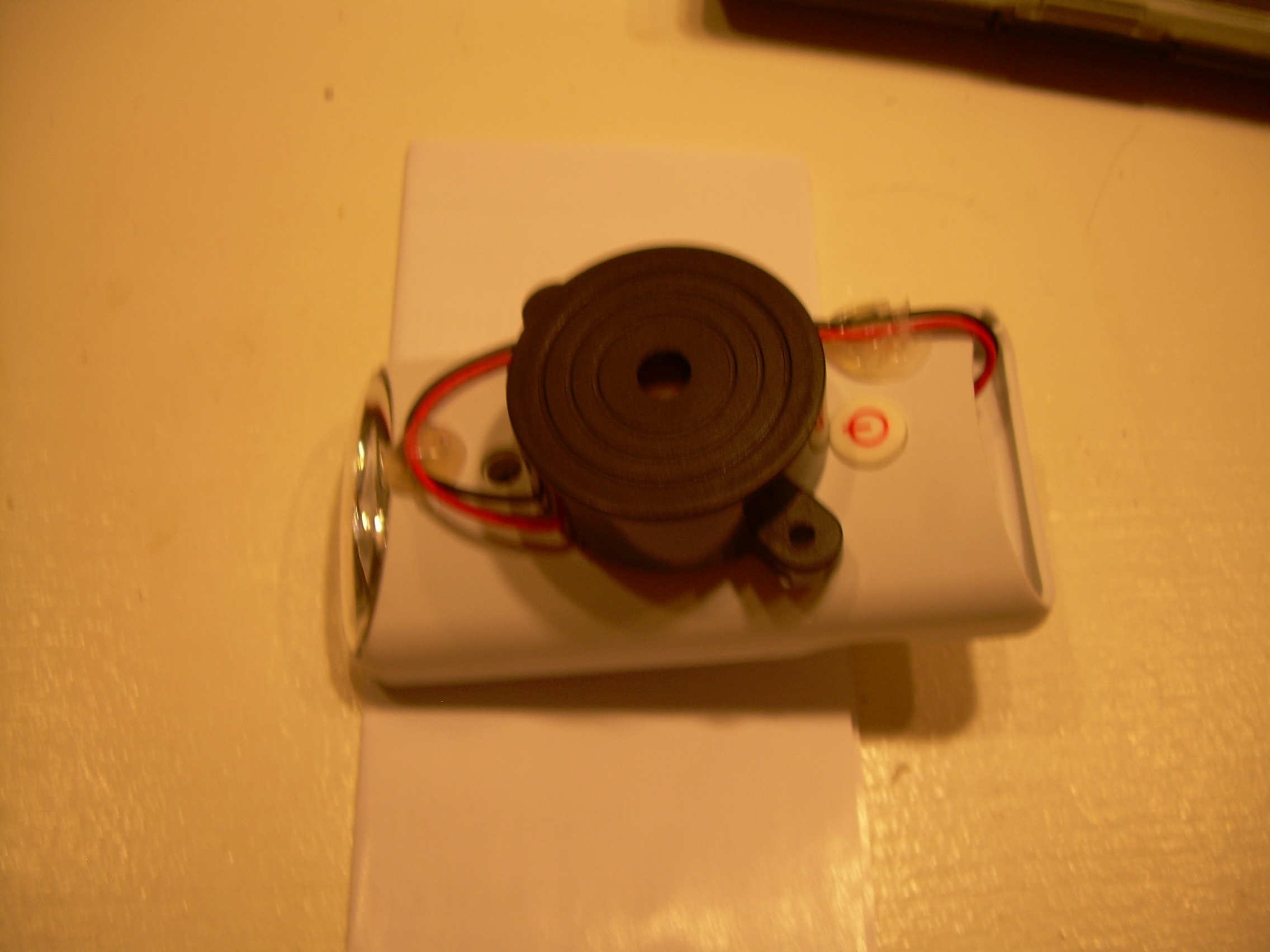 15 - Reassembled &amp; buzzer glued to outer case.JPG